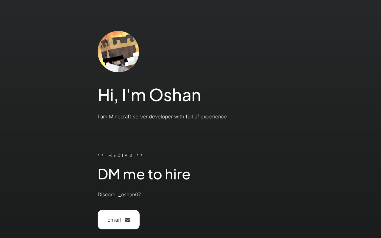Carrd profile picture for @oshan